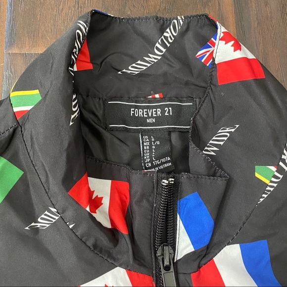 Men’s windbreaker unique flag jacket size L - Picture 3 of 7